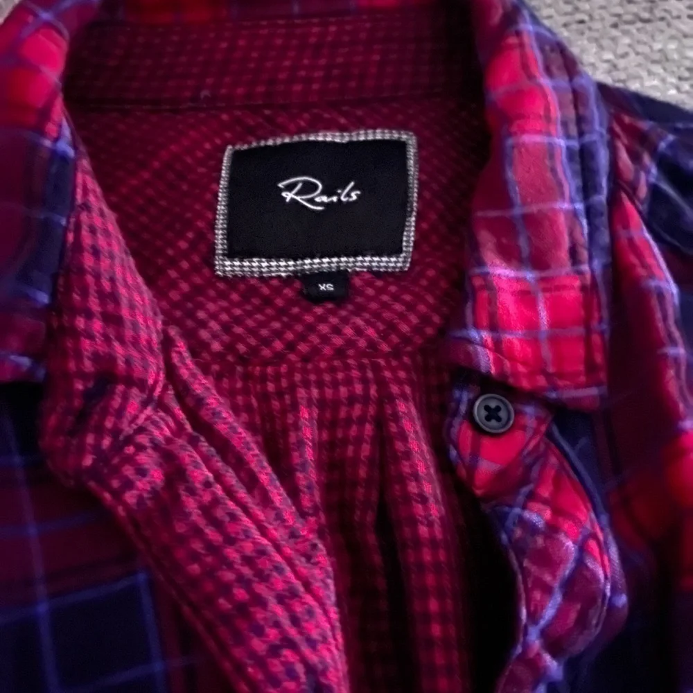Rails Carmen plaid long sleeve button down - Picture 7 of 11
